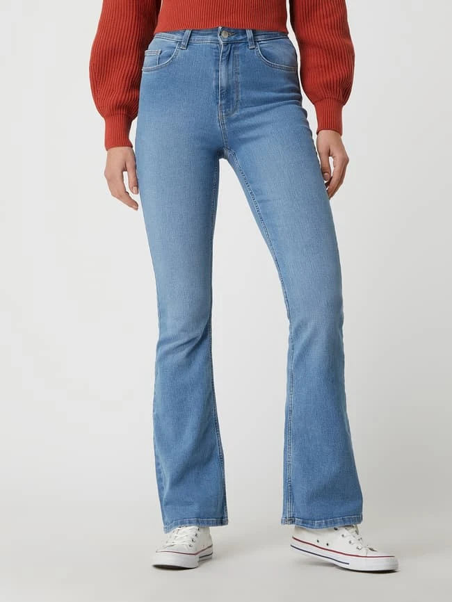 Pieces Flared Jeans Mit Stretch-Anteil Modell 'Peggy' - Blau 6 Pieces Flared Jeans Mit Stretch-Anteil Modell 'Peggy' - Blau – Bild 4