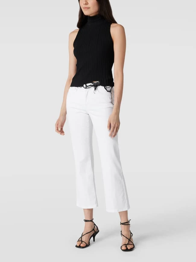 Cambio Jeans Mit Label-Patch Modell 'Paris' - Weiß 3 Cambio Jeans Mit Label-Patch Modell 'Paris' - Weiß