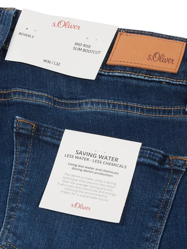 S.Oliver RED LABEL Slim Fit Bootcut Jeans Mit Stretch-Anteil Modell 'Beverly' - Dunkelblau 7 S.Oliver RED LABEL Slim Fit Bootcut Jeans Mit Stretch-Anteil Modell 'Beverly' - Dunkelblau – Bild 5