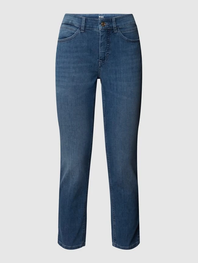 MAC Slim-fit Jeans Mit Kontrastnähten Modell 'Angela' - Bleu 4 MAC Slim-fit Jeans Mit Kontrastnähten Modell 'Angela' - Bleu – Bild 2
