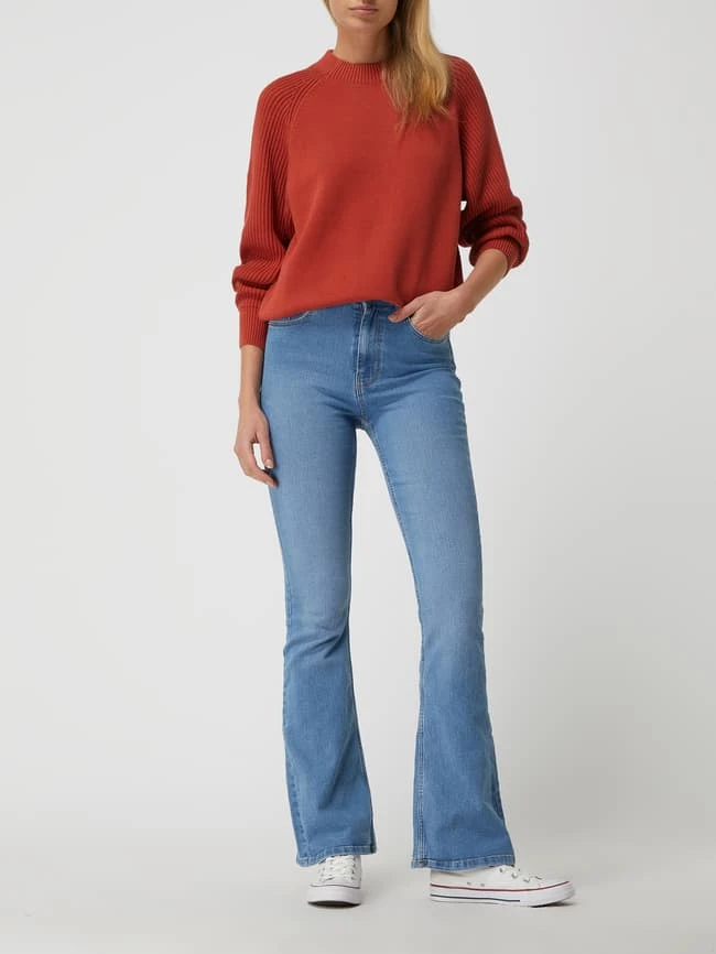 Pieces Flared Jeans Mit Stretch-Anteil Modell 'Peggy' - Blau 3 Pieces Flared Jeans Mit Stretch-Anteil Modell 'Peggy' - Blau