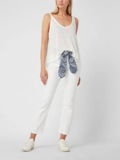 Blue Monkey Cropped Jeans Mit Stretch-Anteil Modell 'Lola' - Weiß