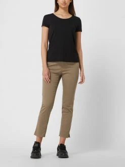 Brax Slim Fit Cropped Jeans Mit Stretch-Anteil Modell 'Mary' - Khaki