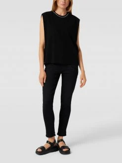 Brax Jeans Mit Label-Patch Modell 'Merrit' - Schwarz