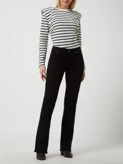 7 For All Mankind Bootcut Jeans Mit Stretch-Anteil - Schwarz