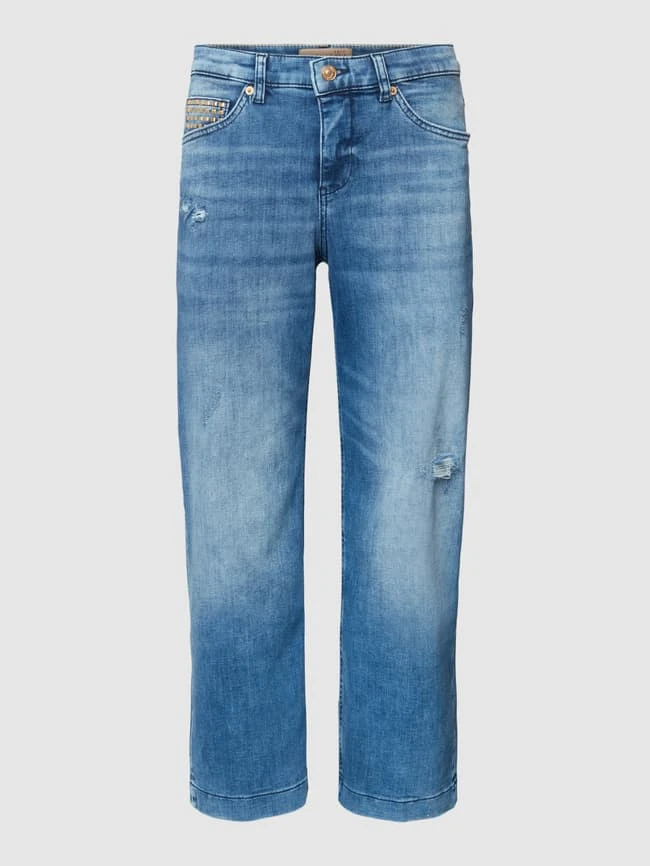 MAC Culotte Mit Label-Patch Aus Leder - Blau 4 MAC Culotte Mit Label-Patch Aus Leder - Blau – Bild 2