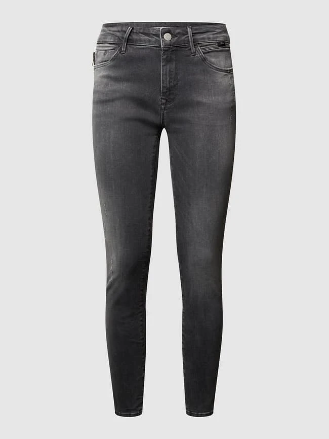 Mavi Jeans Cropped Super Skinny Fit Jeans Mit Stretch-Anteil Modell 'Adrianna' - Dunkelgrau 4 Mavi Jeans Cropped Super Skinny Fit Jeans Mit Stretch-Anteil Modell 'Adrianna' - Dunkelgrau – Bild 2