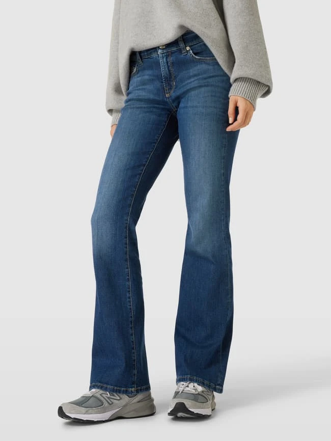 Cambio Jeans Mit Label-Patch Modell 'Paris' - Blau 6 Cambio Jeans Mit Label-Patch Modell 'Paris' - Blau – Bild 4