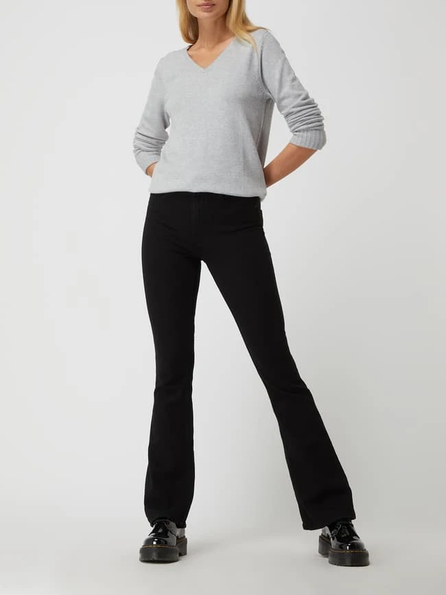 Pieces Flared Jeans Mit Stretch-Anteil Modell 'Peggy' - Schwarz 3 Pieces Flared Jeans Mit Stretch-Anteil Modell 'Peggy' - Schwarz