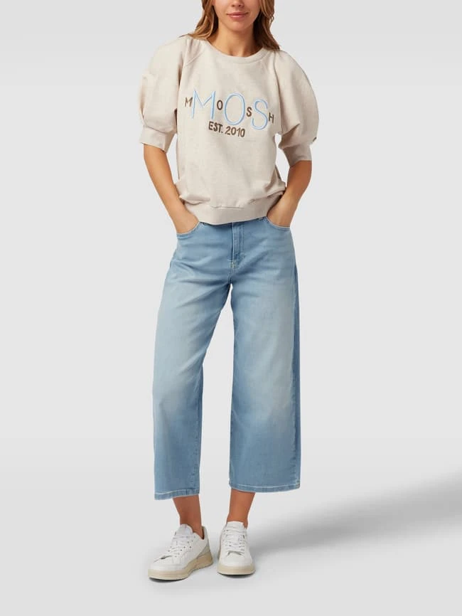 Buena Vista Wide Leg Jeans Im Used-Look - Hellblau 3 Buena Vista Wide Leg Jeans Im Used-Look - Hellblau