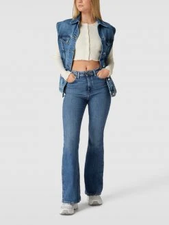 Edc By Esprit Flared Jeans Mit 5-Pocket-Design - Dunkelblau