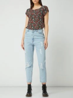 REVIEW Mom Fit Jeans Aus Baumwolle - Ozean Blau