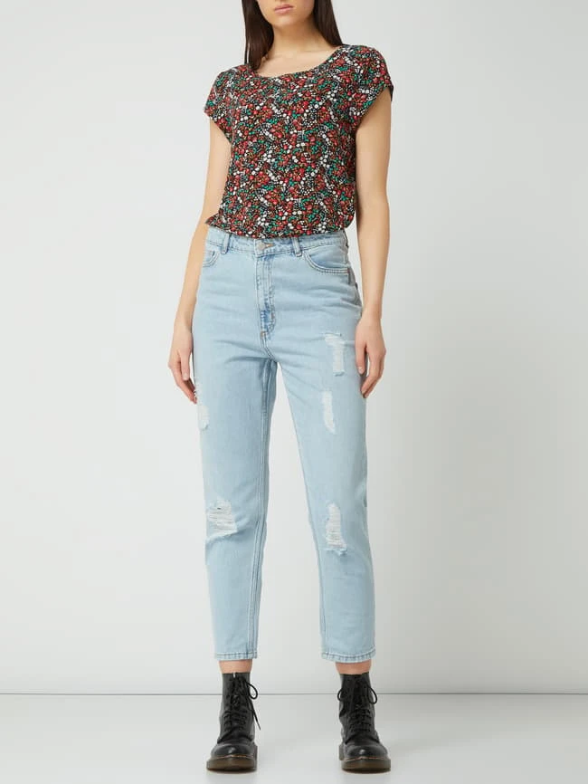 REVIEW Mom Fit Jeans Aus Baumwolle - Ozean Blau 3 REVIEW Mom Fit Jeans Aus Baumwolle - Ozean Blau