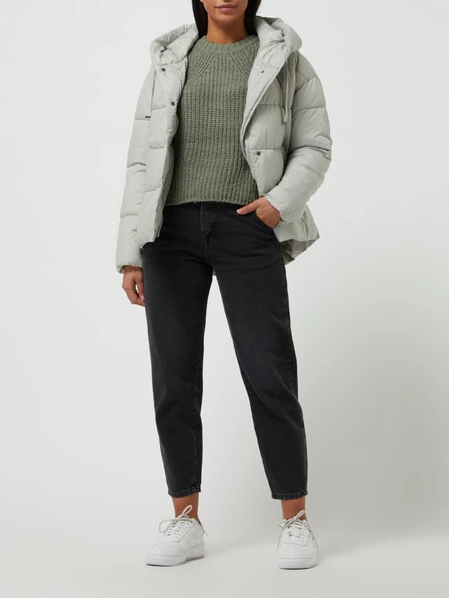 Only Mom Fit Jeans Aus Baumwolle Modell 'Troy' - Dunkelgrau 3 Only Mom Fit Jeans Aus Baumwolle Modell 'Troy' - Dunkelgrau
