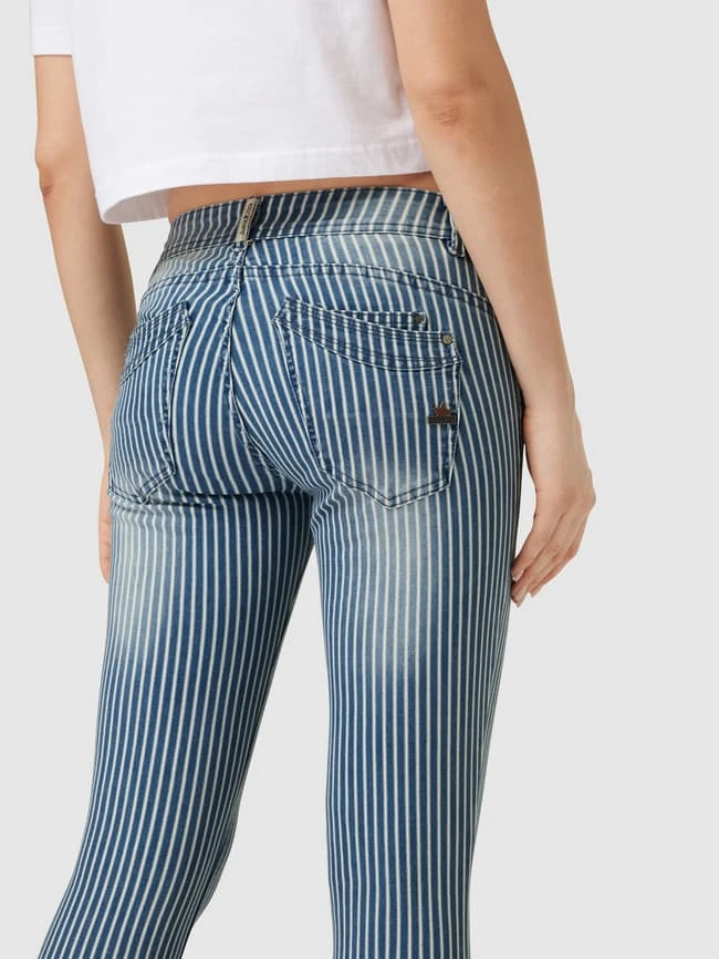 Buena Vista Skinny Fit Jeans Mit Streifenmuster - Blau 5 Buena Vista Skinny Fit Jeans Mit Streifenmuster - Blau – Bild 3