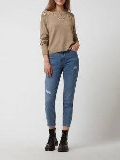 Vero Moda Mom Fit Cropped Jeans Mit Stretch-Anteil Modell 'Brenda' - Jeans
