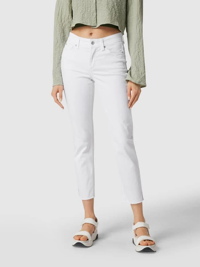 Cambio Cropped Jeans Mit Swarovski®-Kristallen - Weiß 6 Cambio Cropped Jeans Mit Swarovski®-Kristallen - Weiß – Bild 4