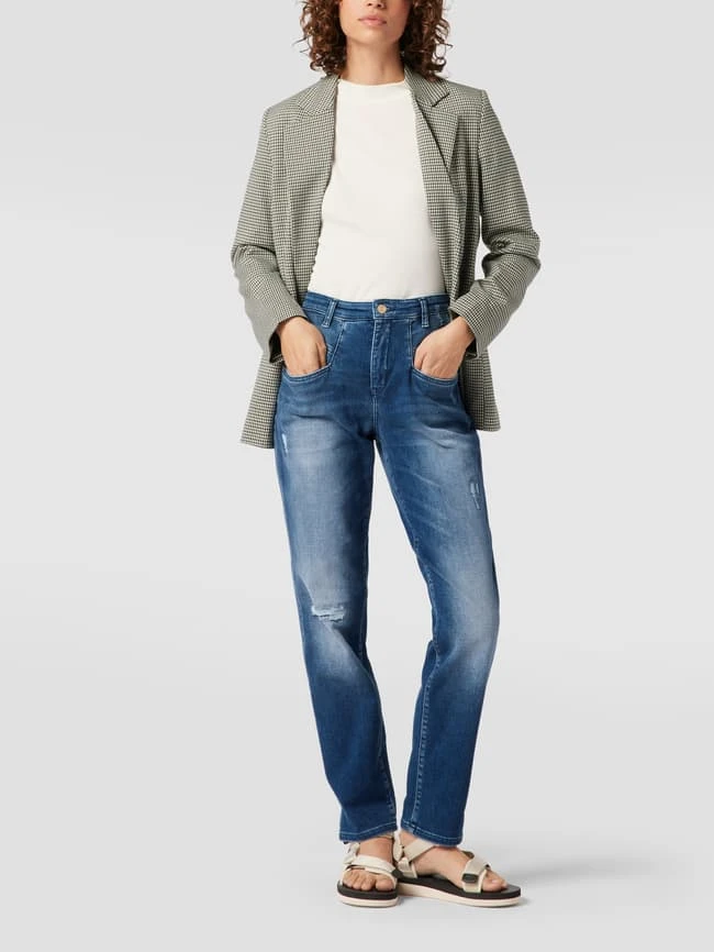 MAC Mom Fit Jeans Mit Stretch-Anteil - Bleu 3 MAC Mom Fit Jeans Mit Stretch-Anteil - Bleu