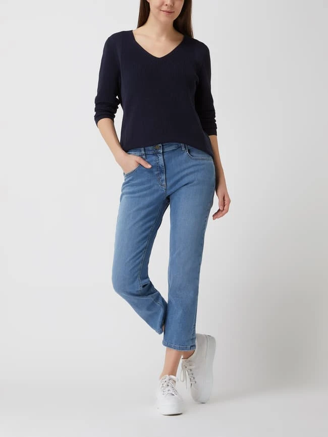 Zerres Straight Fit Cropped Jeans Mit Stretch-Anteil - Blau 3 Zerres Straight Fit Cropped Jeans Mit Stretch-Anteil - Blau