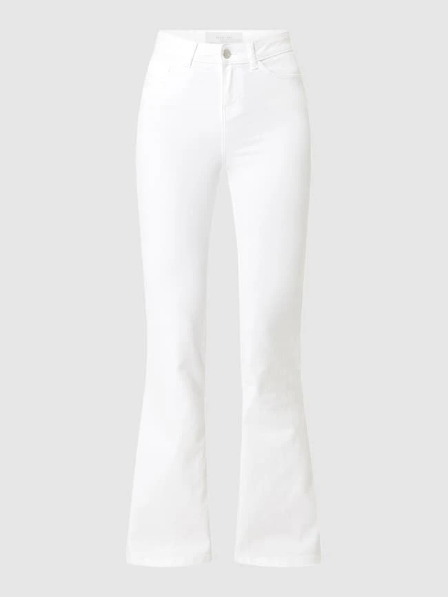Noisy May Flared Cut Jeans Mit Viskose-Anteil Modell 'Sallie' - Weiß 4 Noisy May Flared Cut Jeans Mit Viskose-Anteil Modell 'Sallie' - Weiß – Bild 2