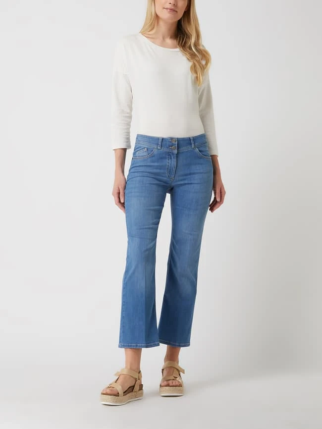Gerry Weber Edition Regular Fit Cropped Jeans Aus Bio-Baumwollmischung - Blau 3 Gerry Weber Edition Regular Fit Cropped Jeans Aus Bio-Baumwollmischung - Blau