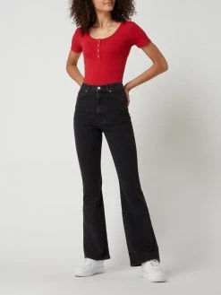 REVIEW Flared Jeans Mit Stretch-Anteil - Schwarz