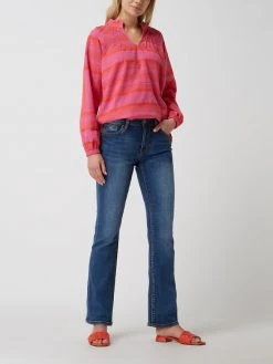 Blue Monkey Bootcut Jeans Mit Viskose-Anteil Modell 'Leah' - Blau